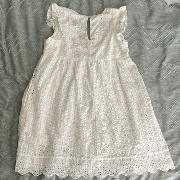 White Eyelet Dress/Romper - Picture 3 of 7